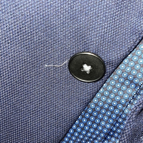 Michael Kors Classic preppy navy suit jacket sports coat size 42 Long - Picture 8 of 15